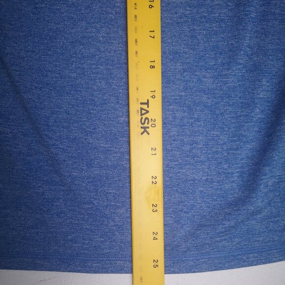 Danskin Now Dri More Ladies Size Medium Blue Long Sleeves Cowl Neck Athletic Top - Picture 9 of 9